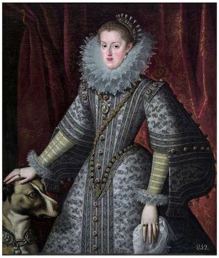 La reina doña Margarita de Austria, en óleo de Bartolomé González / TA